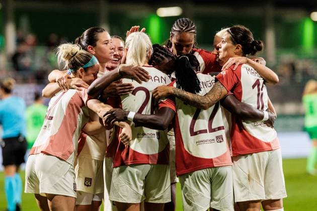UEFA Women’s Champions League: VfL Wolfsburg - Olympique Lyonnais; 17.10.2024 Jubel zum 0:2 durch Lindsey Horan (Olympique Lyonnais, 26) UEFA Women’s Champions League: VfL Wolfsburg - Olympique Lyonnais, Wolfsburg, AOK Stadion am 17.10.2024 Copyright: xBEAUTIFULxSPORTS Wunderlx