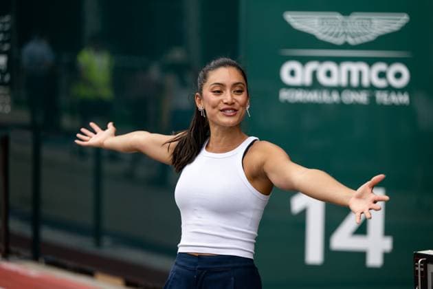 Jenny Chiu (Moderatorin, Influencerin, Fussball Spielerin, Mexiko USA), USA, Formel 1 Weltmeisterschaft, Grand Prix der Vereinigten Staaten von Amerika, Circuit of the Americas Austin, Media Day, 17.10.2024 USA, Formel 1 Weltmeisterschaft, Grand Prix der Vereinigten Staaten von Amerika, Circuit of the Americas Austin, Media Day, 17.10.2024 Austin Copyright: xEibner-Pressefoto Memmlerx EP_MMR