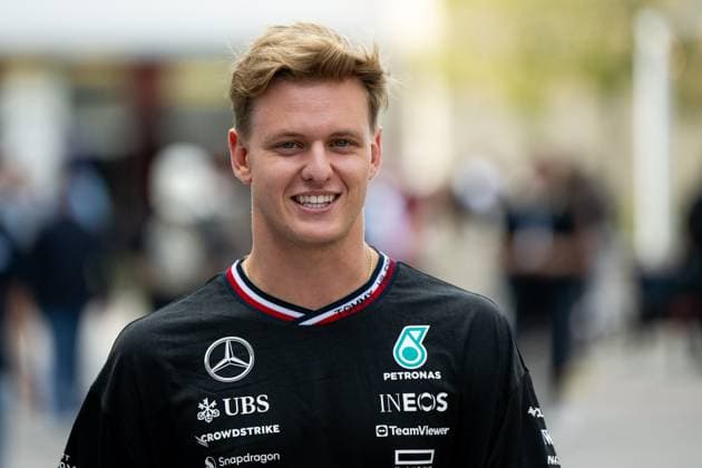 Mick Schumacher (Mercedes AMG Petronas Formula One Team, Test- und Ersatzfahrer) lacht, USA, Formel 1 Weltmeisterschaft, Grand Prix der Vereinigten Staaten von Amerika, Circuit of the Americas Austin, Media Day, 17.10.2024 USA, Formel 1 Weltmeisterschaft, Grand Prix der Vereinigten Staaten von Amerika, Circuit of the Americas Austin, Media Day, 17.10.2024 Austin Copyright: xEibner-Pressefoto Memmlerx EP_MMR