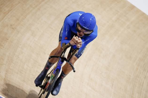 CICLISMO - Ciclismo su Pista - Tissot 2024 Track World Championships Tissot Track cycling, Rad, Radsport, Bahnrad, Bahn World Championship, WM, Weltmeisterschaft - Ballerup, Copenaghen, Den- 16-10-2024 during Tissot 2024 Track World Championships, Track cycling race in Copenhagen, Denmark, October 18 2024 Copenhagen Denmark Copyright: xIPAxSport ABACAx