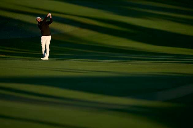 Estrella Damm N.A. Andalucia Masters 2024 Matthew Baldwin of England plays his second shot on the 10th hole on day two of the Estrella Damm N.A. Andalucia Masters 2024 at Real Club de Golf Sotogrande in San Roque, Spain, on October 18, 2024. San Roque, Spain Spain  Copyright: xJosexManuelxAlvarezxReyx originalFilename:alvarezrey-notitle241018_np1en.jpg