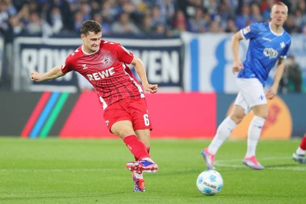 18.10.2024, xtvx, Fussball 2.Bundesliga, SV Darmstadt 98 - 1.FC Köln emspor, v.l. Eric Martel (1. FC Koeln) Freisteller, runs with the ball (DFL DFB REGULATIONS PROHIBIT ANY USE OF PHOTOGRAPHS as IMAGE SEQUENCES and or QUASI-VIDEO) Darmstadt