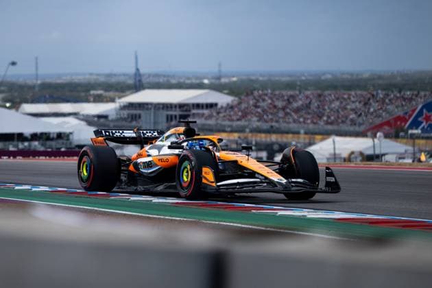 Oscar Piastri (McLaren Formula 1 Team, Australien, 81) im McLaren MCL38, USA, Formel 1 Weltmeisterschaft, Pirelli Grand Prix der Vereinigten Staaten von Amerika, Circuit of the Americas Austin, Freies Training, 18.10.2024 USA, Formel 1 Weltmeisterschaft, Pirelli Grand Prix der Vereinigten Staaten von Amerika, Circuit of the Americas Austin, Freies Training, 18.10.2024 Austin Copyright: xEibner-Pressefoto Memmlerx EP_MMR