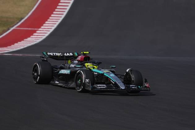 18.10.2024, Circuit of The Americas, Austin, FORMULA 1 PIRELLI UNITED STATES GRAND PRIX 2024 ,im Bild Lewis Hamilton (GBR), Mercedes-AMG Petronas Formula One Team (Photo by Hasan Bratic DeFodi Images) not used in POL SRB CRO FRA GBR NED ITA USA Defodi-506_20241018_hbr_1334