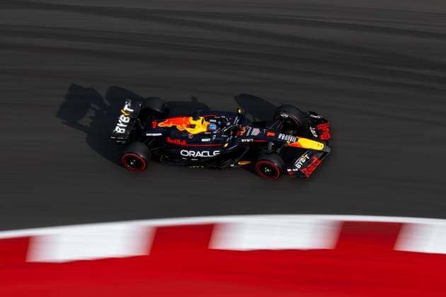 Max Verstappen (Oracle Red Bull Racing, Niederlande, 01) im RedBull RB20, USA, Formel 1 Weltmeisterschaft, Pirelli Grand Prix der Vereinigten Staaten von Amerika, Circuit of the Americas Austin, Sprint Qualifying, 18.10.2024 USA, Formel 1 Weltmeisterschaft, Pirelli Grand Prix der Vereinigten Staaten von Amerika, Circuit of the Americas Austin, Sprint Qualifying, 18.10.2024 Austin Copyright: xEibner-Pressefoto Memmlerx EP_MMR
