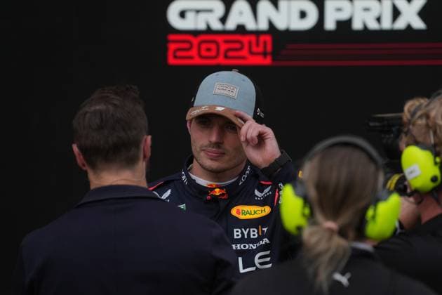 FORMULA 1 PIRELLI UNITED STATES GRAND PRIX 2024 18.10.2024, Circuit of The Americas, Austin, FORMULA 1 PIRELLI UNITED STATES GRAND PRIX 2024 ,im Bild Poleposition für das Sprintrennen für Max Verstappen (NLD), Oracle Red Bull Racing