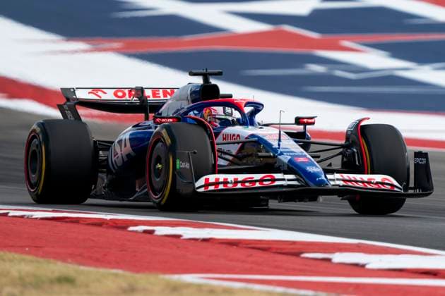 Australian Formula One driver Liam Lawson of RB F1 Team participates in sprint qualifying for the Formula One United States Grand Prix at the Circuit of the Americas in Austin, Texas on Friday, October 18, 2024.  AUS2024101840 GREGxNASH