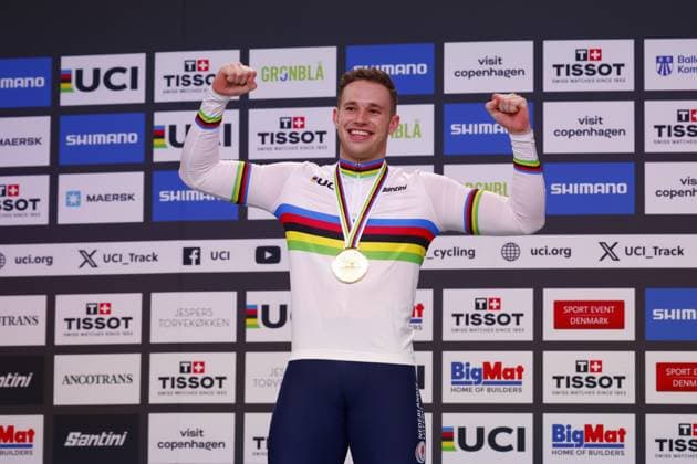 Tissot Track cycling, Rad, Radsport, Bahnrad, Bahn World Championship, WM, Weltmeisterschaft - Ballerup, Copenaghen, Den- 16-10-2024 during Tissot 2024 Track World Championships, Track cycling race in Copenhagen, Denmark, October 18 2024 Copyright: xStefanoxCavasino IPAxSportx xipax xx IPA_50716301 IPA_Agency_IPA50716301