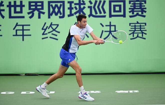 2024 ITF World Tennis Tour Junior Finals Chengdu , China Boys Group B: Luca Preda (ROU) , Jangjun Kim (KOR)