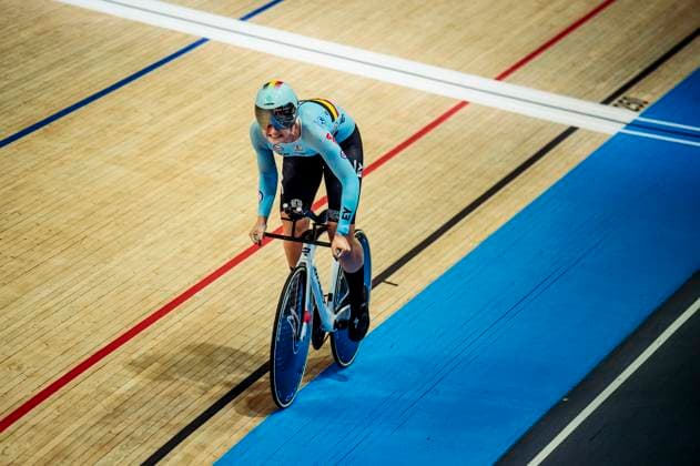 241019 Marith Vanhove of Belgium competes in Women s 500m Time Trial during day 4 of the 2024 UCI Tissot Track cycling, Rad, Radsport, Bahnrad, Bahn World Championships on October 19, 2024 in Ballerup. Photo: Christian Örnberg BILDBYRAN COP 166 CO0481 cykling cycling sykling cykel vm cykel2024 uci tissot track cycling world championships wc 2024 uci tissot track cycling world championships 4 bbeng grappa33 Copyright: CHRISTIANxÖRNBERG BB241019CO003