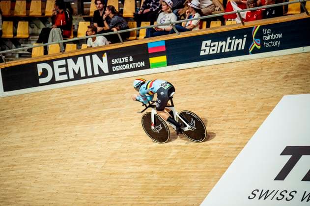 241019 Marith Vanhove of Belgium competes in Women s 500m Time Trial during day 4 of the 2024 UCI Tissot Track cycling, Rad, Radsport, Bahnrad, Bahn World Championships on October 19, 2024 in Ballerup. Photo: Christian Örnberg BILDBYRAN COP 166 CO0481 cykling cycling sykling cykel vm cykel2024 uci tissot track cycling world championships wc 2024 uci tissot track cycling world championships 4 bbeng grappa33 Copyright: CHRISTIANxÖRNBERG BB241019CO012
