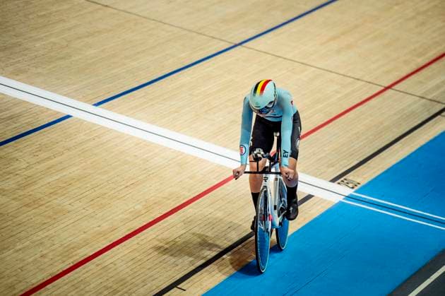 241019 Marith Vanhove of Belgium competes in Women s 500m Time Trial during day 4 of the 2024 UCI Tissot Track cycling, Rad, Radsport, Bahnrad, Bahn World Championships on October 19, 2024 in Ballerup. Photo: Christian Örnberg BILDBYRAN COP 166 CO0481 cykling cycling sykling cykel vm cykel2024 uci tissot track cycling world championships wc 2024 uci tissot track cycling world championships 4 bbeng grappa33 Copyright: CHRISTIANxÖRNBERG BB241019CO013