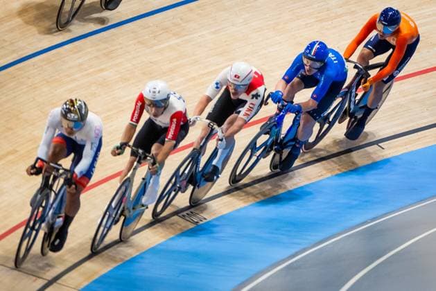 BALLERUP - Yanne Dorenbos during the scratch race in the omnium on the fourth day of the World Track cycling, Rad, Radsport, Bahnrad, Bahn Championships at the Ballerup Super Arena. ANP IRIS VAN DEN BROEK xVIxANPxSportx xxANPxIVx 511229830 originalFilename: 511229830.jpg