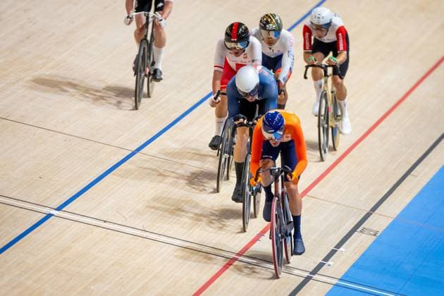 BALLERUP - Yanne Dorenbos during the scratch race in the omnium on the fourth day of the World Track cycling, Rad, Radsport, Bahnrad, Bahn Championships at the Ballerup Super Arena. ANP IRIS VAN DEN BROEK xVIxANPxSportx xxANPxIVx 511229892 originalFilename: 511229892.jpg