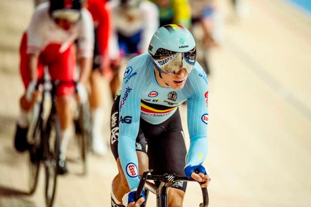 241019 Lindsay de Vylder of Belgium competes in Men s Omnium Tempo Race during day 4 of the 2024 UCI Tissot Track cycling, Rad, Radsport, Bahnrad, Bahn World Championships on October 19, 2024 in Ballerup. Photo: Christian Örnberg BILDBYRAN COP 166 CO0481 cykling cycling sykling cykel vm cykel2024 uci tissot track cycling world championships wc 2024 uci tissot track cycling world championships 4 bbeng grappa33 Copyright: CHRISTIANxÖRNBERG BB241019CO062