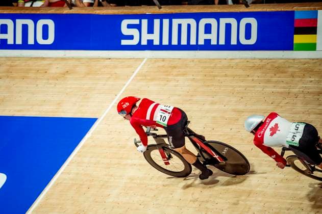 241019 Tobias Aagaard Hansen of Denmark and Dylan Bibic of Canada competes in Men s Omnium Tempo Race during day 4 of the 2024 UCI Tissot Track cycling, Rad, Radsport, Bahnrad, Bahn World Championships on October 19, 2024 in Ballerup. Photo: Christian Örnberg BILDBYRAN COP 166 CO0481 cykling cycling sykling cykel vm cykel2024 uci tissot track cycling world championships wc 2024 uci tissot track cycling world championships 4 bbeng grappa33 Copyright: CHRISTIANxÖRNBERG BB241019CO069