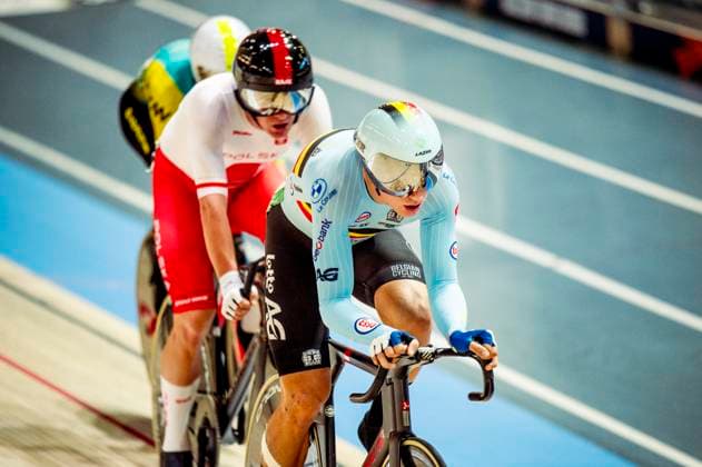 241019 Lindsay de Vylder of Belgium competes in Men s Omnium Tempo Race during day 4 of the 2024 UCI Tissot Track cycling, Rad, Radsport, Bahnrad, Bahn World Championships on October 19, 2024 in Ballerup. Photo: Christian Örnberg BILDBYRAN COP 166 CO0481 cykling cycling sykling cykel vm cykel2024 uci tissot track cycling world championships wc 2024 uci tissot track cycling world championships 4 bbeng grappa33 Copyright: CHRISTIANxÖRNBERG BB241019CO071
