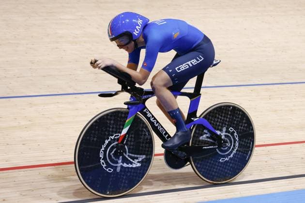 CICLISMO - Ciclismo su Pista - Tissot 2024 Track World Championships Tissot Track cycling, Rad, Radsport, Bahnrad, Bahn World Championship, WM, Weltmeisterschaft - Ballerup, Copenaghen, Womenâ??s Individual Pursuit - Venturelli Federica, Italy during Tissot 2024 Track World Championships, Track cycling race in Copenhagen, Denmark, October 19 2024 Copenhagen Denmark Copyright: xIPAxSport ABACAx