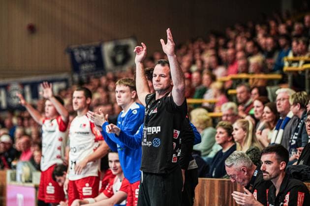 Matthias Flohr (HBW Balingen-Weilstetten, Trainer) GER, VfL Luebeck-Schwartau vs. HBW Balingen-Weilstetten, Handball, 2. Bundesliga, Spieltag 7, Saison 2024 2025, 19.10.2024 GER, VfL Luebeck-Schwartau vs. HBW Balingen-Weilstetten, Handball, 2. Bundesliga, Spieltag 7, Saison 2024 2025, 19.10.2024 Luebeck