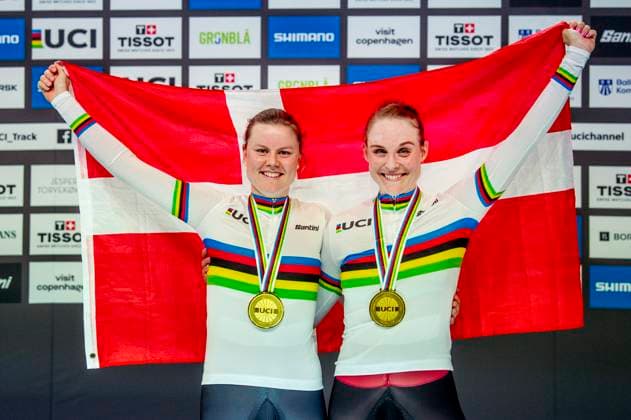 Sport Bilder des Tages 241019 Amalie Dideriksen of Denmark and Julie Leth of Denmark celebrates after Women s Madison during day 4 of the 2024 UCI Tissot Track cycling, Rad, Radsport, Bahnrad, Bahn World Championships on October 19, 2024 in Ballerup. Photo: Christian Örnberg BILDBYRAN COP 166 CO0481 cykling cycling sykling cykel vm cykel2024 uci tissot track cycling world championships wc 2024 uci tissot track cycling world championships 4 bbeng grappa33 Copyright: CHRISTIANxÖRNBERG BB241019CO086