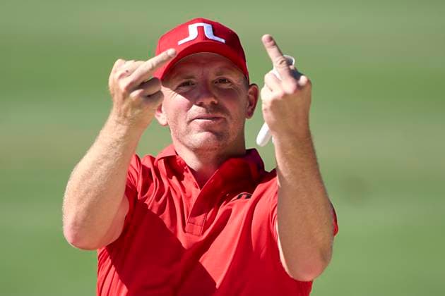 Estrella Damm N.A. Andalucia Masters 2024 Matt Wallace of England reacts on the 15th hole on the third day of the Estrella Damm N.A. Andalucia Masters 2024 at Real Club de Golf Sotogrande in San Roque, Spain, on October 19, 2024. San Roque, Spain Spain  Copyright: xJosexManuelxAlvarezxReyx originalFilename:alvarezrey-notitle241019_nppop.jpg