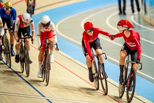 241019 Julie Leth of Denmark and Amalie Dideriksen of Denmark competes in Women s Madison during day 4 of the 2024 UCI Tissot Track cycling, Rad, Radsport, Bahnrad, Bahn World Championships on October 19, 2024 in Ballerup. Photo: Christian Örnberg BILDBYRAN COP 166 CO0481 cykling cycling sykling cykel vm cykel2024 uci tissot track cycling world championships wc 2024 uci tissot track cycling world championships 4 bbeng grappa33 Copyright: CHRISTIANxÖRNBERG BB241019CO089