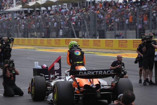 FORMULA 1 PIRELLI UNITED STATES GRAND PRIX 2024 19.10.2024, Circuit of The Americas, Austin, FORMULA 1 PIRELLI UNITED STATES GRAND PRIX 2024 ,im Bild Lando Norris (GBR), McLaren F1 Team, der drittplazierte im Sprintrennen.