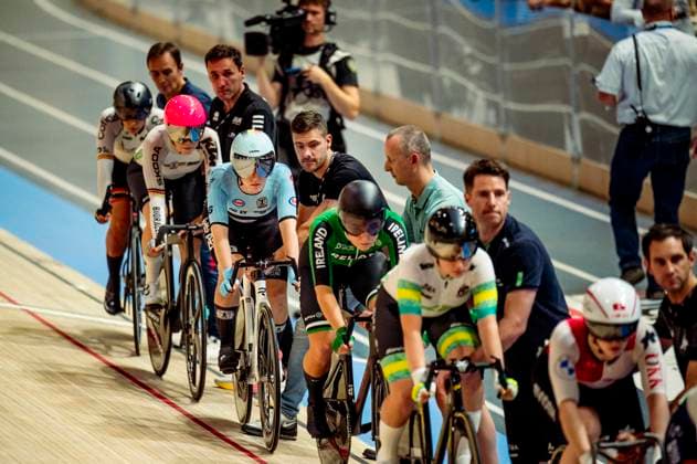 241019 Kenny De Ketele and Katrijn de Clercq of Belgium who competes in Women s Madison during day 4 of the 2024 UCI Tissot Track cycling, Rad, Radsport, Bahnrad, Bahn World Championships on October 19, 2024 in Ballerup. Photo: Christian Örnberg BILDBYRAN COP 166 CO0481 cykling cycling sykling cykel vm cykel2024 uci tissot track cycling world championships wc 2024 uci tissot track cycling world championships 4 bbeng grappa33 Copyright: CHRISTIANxÖRNBERG BB241019CO123
