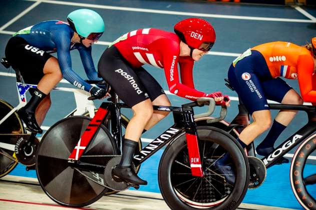 241019 Julie Leth of Denmark competes in Women s Madison during day 4 of the 2024 UCI Tissot Track cycling, Rad, Radsport, Bahnrad, Bahn World Championships on October 19, 2024 in Ballerup. Photo: Christian Örnberg BILDBYRAN COP 166 CO0481 cykling cycling sykling cykel vm cykel2024 uci tissot track cycling world championships wc 2024 uci tissot track cycling world championships 4 bbeng grappa33 Copyright: CHRISTIANxÖRNBERG BB241019CO132