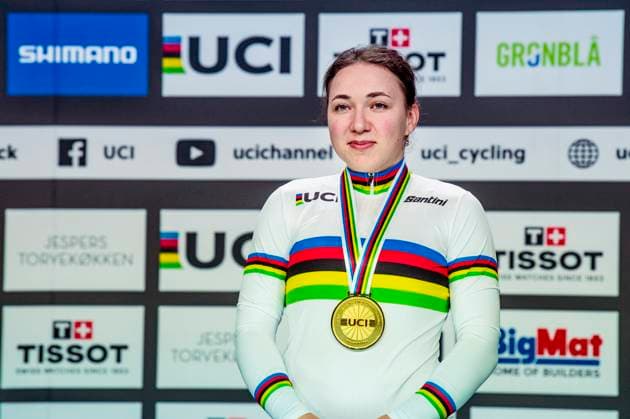 241019 Iana Burlakova celebrates after Women s 500m Time Trial Final during day 4 of the 2024 UCI Tissot Track cycling, Rad, Radsport, Bahnrad, Bahn World Championships on October 19, 2024 in Ballerup. Photo: Christian Örnberg BILDBYRAN COP 166 CO0481 cykling cycling sykling cykel vm cykel2024 uci tissot track cycling world championships wc 2024 uci tissot track cycling world championships 4 bbeng grappa33 jubel Copyright: CHRISTIANxÖRNBERG BB241019CO143