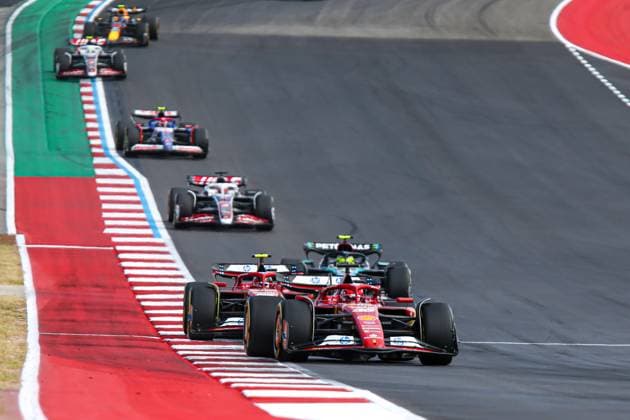 Charles Leclerc (MON) - Scuderia Ferrari - Ferrari SF-24 - Ferrari during the Sprint Race of Formula 1 Pirelli United States Grand Prix 2024, scheduled to take place at Circuit of Americas in Austin, TX (USA) Sept 18-20, 2024  Copyright: xAlessioxDexMarco IPAxSportx xipax xx IPA_50745527 IPA_Agency_IPA50745527
