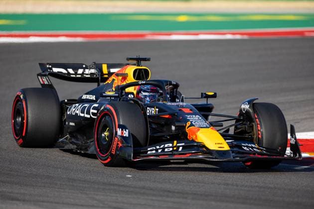 AUSTIN, TX - OCTOBER 19: Max Verstappen (1) of Netherlands and team Oracle Red Bull Racing during qualifying for the Formula 1 Pirelli United States Grand Prix on October 19, 2024 at the Circuit of The Americas in Austin, TX. (Photo by Bob Kupbens Icon Sportswire) AUTO: OCT 19 F1 Pirelli United States Grand Prix EDITORIAL USE ONLY Icon2410193481