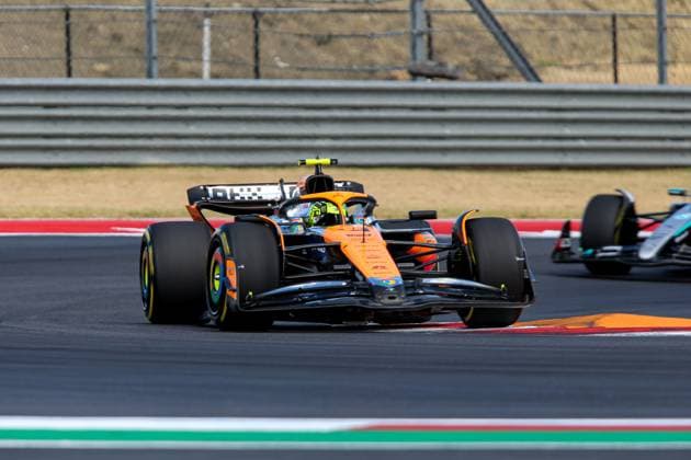 October 19, 2024, Austin, Texas, USA: Lando Norris (GBR) - McLaren Formula 1 Team - McLaren MCL38 - Mercedes during the Sprint Race of Formula 1 Pirelli United States Grand Prix 2024, scheduled to take place at Circuit of Americas in Austin, TX (USA) Sept 18-20, 2024 Austin USA - ZUMAm217 20241019_zsp_m217_168 Copyright: xAlessioxDexMarcox
