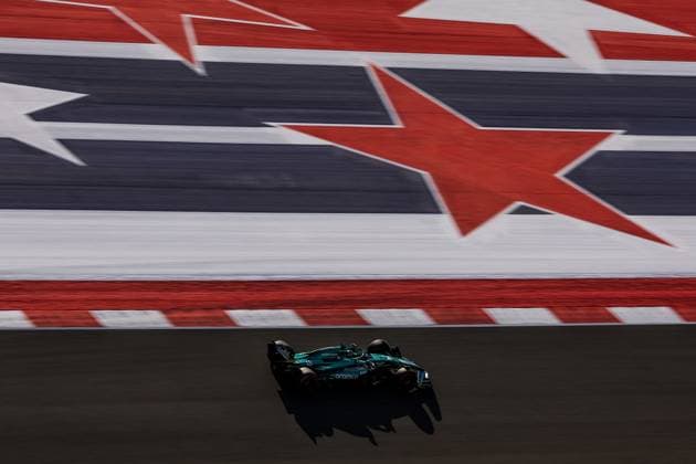 18 STROLL Lance (can), Aston Martin F1 Team AMR24, action during the Formula 1 Pirelli United States Grand Prix 2024, 19th round of the 2024 Formula One World Championship, WM, Weltmeisterschaft from October 18 to 20, 2024 on the Circuit of the Americas, in Austin, United States of America - F1 - US GRAND PRIX 2024 DPPI Panoramic  241020_R19_USA_DP_EA010861