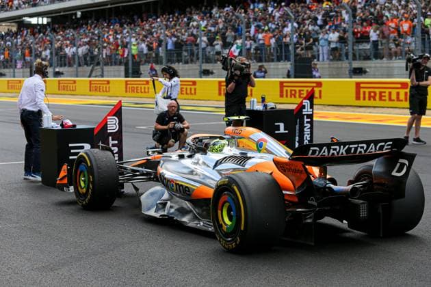 October 19, 2024, Austin, Texas, USA: Lando Norris (GBR) - McLaren Formula 1 Team - McLaren MCL38 - Mercedes during the Sprint Race of Formula 1 Pirelli United States Grand Prix 2024, scheduled to take place at Circuit of Americas in Austin, TX (USA) Sept 18-20, 2024 Austin USA - ZUMAm217 20241019_zsp_m217_003 Copyright: xAlessioxDexMarcox