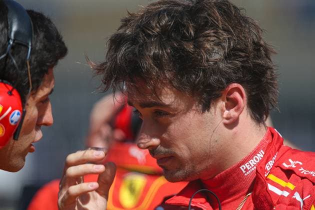 October 19, 2024, Austin, Texas, USA: Charles Leclerc (MON) - Scuderia Ferrari - Ferrari SF-24 - Ferrari during the Sprint Race of Formula 1 Pirelli United States Grand Prix 2024, scheduled to take place at Circuit of Americas in Austin, TX (USA) Sept 18-20, 2024 Austin USA - ZUMAm217 20241019_zsp_m217_026 Copyright: xAlessioxDexMarcox