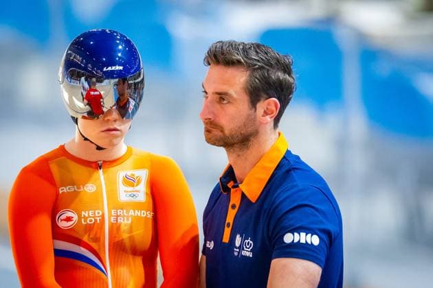 BALLERUP - Hetty van de Wouw in action on the first round Keirin on the fourth day of the World Track cycling, Rad, Radsport, Bahnrad, Bahn Championships at the Ballerup Super Arena. ANP IRIS VAN DEN BROEK xVIxANPxSportx xxANPxIVx 511342981 originalFilename: 511342981.jpg