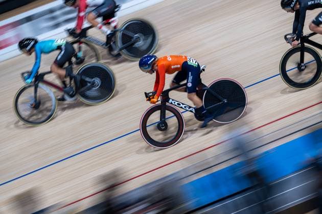 2024-10-20 2024 Tissot UCI Track World Championships - Day 5 BALLERUP, DENMARK - OCTOBER 20: Marit Raaijmakers of the Netherlands during Day 5 of the 2024 Tissot UCI Track World Championships at Ballerup Super Arena on October 20, 2024 in Ballerup, Denmark. (Photo by Arne Mill BSR Agency) Ballerup Denmark Content not available for redistribution in The Netherlands directly or indirectly through any third parties. Copyright: xBSRxAgencyx