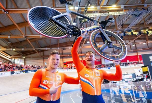 BALLERUP - Harrie Lavreysen wins the sprint final on the fourth day of the World Track cycling, Rad, Radsport, Bahnrad, Bahn Championships at the Ballerup Super Arena. ANP IRIS VAN DEN BROEK xVIxANPxSportx xxANPxIVx 511361685 originalFilename: 511361685.jpg