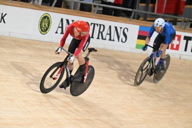 20-10-2024 World Championships Elite Track; Giornata 05; 2024, Danimarca; 2024, Italia; Hansen, Tobias; Viviani, Elia; Velodromo Ballerup; 