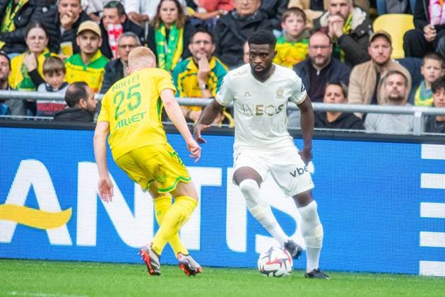 Jeremie Boga (OGC Nice) FOOTBALL : FC Nantes vs OGC Nice - Ligue 1 - Journée 8 - 20 10 2024 BaptisteAutissier Panoramic 
