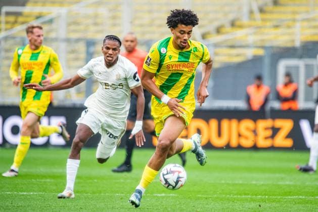 Nathan Zeze (FC NANTES) FOOTBALL : FC Nantes vs OGC Nice - Ligue 1 - Journée 8 - 20 10 2024 BaptisteAutissier Panoramic 
