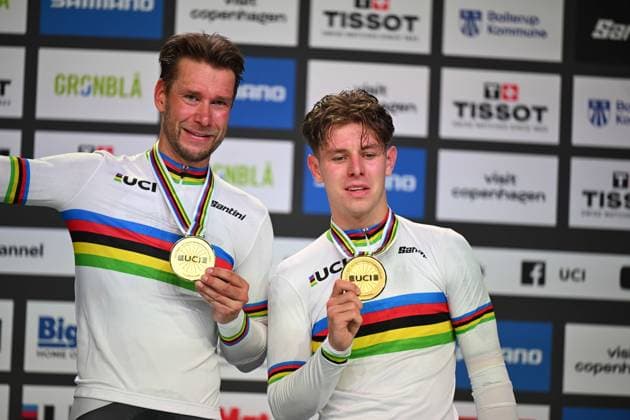 20-10-2024 World Championships Elite Track; Giornata 05; 2024, Germany; Kluge, Roger; Teutenberg, Tim Tom; Velodromo Ballerup; 