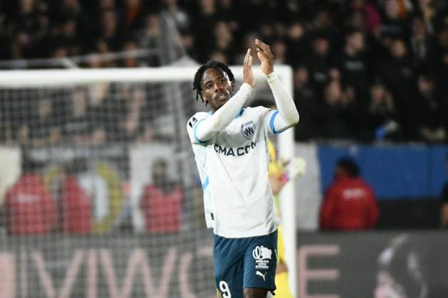 Remplacement Elye WAHI (OM) lors du match Montpellier Herault SC vs. Olympique de Marseille pour la J8 de la Ligue 1 McDonald’s au Stade de la Mosson, le 20 octobre 2024. FOOTBALL : Montpellier Herault SC vs.Olympique de Marseille - Ligue McDonald?s - 20 10 2024 ValentinaClaret Panoramic 