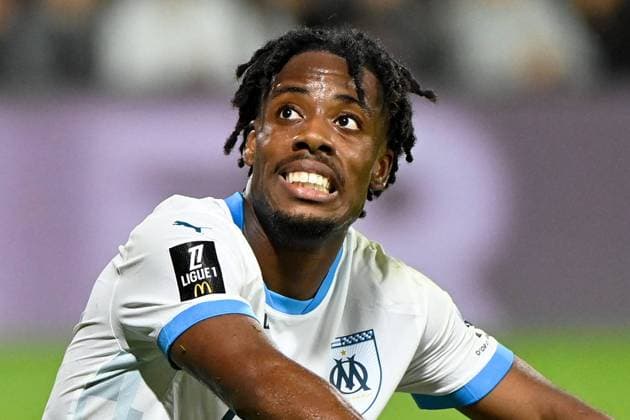 Montpellier Herault SC v Olympique de Marseille - Ligue 1 McDonald s 2024 2025 09 Elye WAHI (om) during the Ligue 1 McDonald s match between Montpellier and Marseille at Stade de la Mosson on October 20, 2024 in Montpellier, France. Montpellier France  Copyright: xIconxSportx 776225432