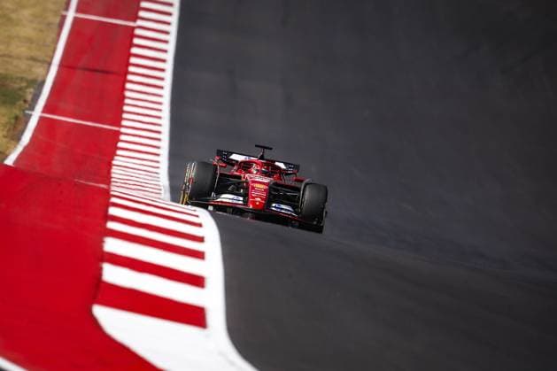 16 LECLERC Charles (mco), Scuderia Ferrari SF-24, action during the Formula 1 Pirelli United States Grand Prix 2024, 19th round of the 2024 Formula One World Championship, WM, Weltmeisterschaft from October 18 to 20, 2024 on the Circuit of the Americas, in Austin, United States of America - F1 - US GRAND PRIX 2024 DPPI Panoramic  241020_R19_USA_DP_EA022416