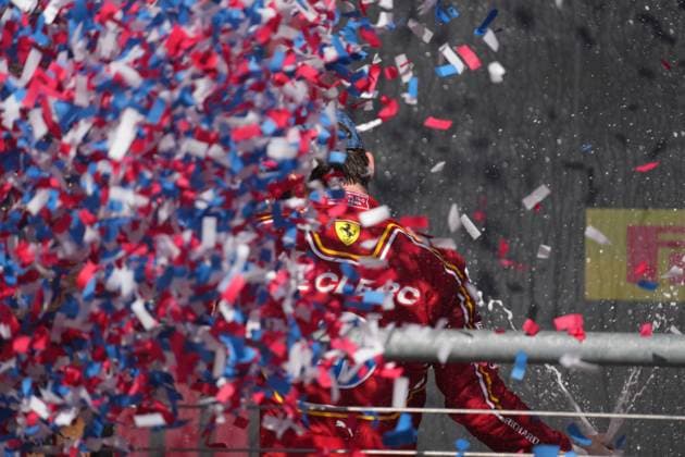 FORMULA 1 PIRELLI UNITED STATES GRAND PRIX 2024 20.10.2024, Circuit of The Americas, Austin, FORMULA 1 PIRELLI UNITED STATES GRAND PRIX 2024 ,im Bild Sieger Charles Leclerc (MCO), Scuderia Ferrari HP