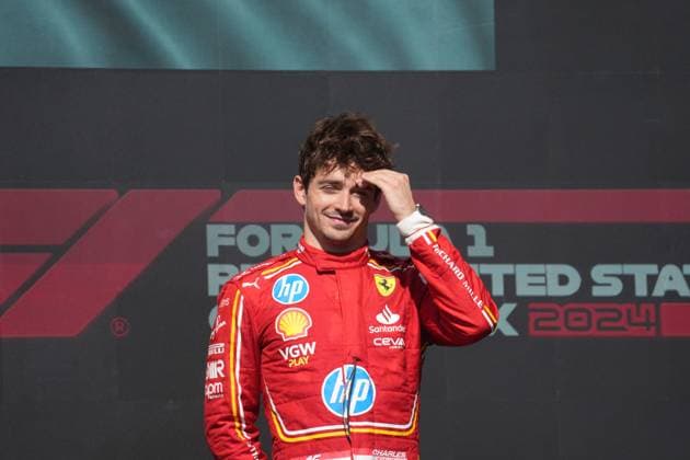 20.10.2024, Circuit of The Americas, Austin, FORMULA 1 PIRELLI UNITED STATES GRAND PRIX 2024 ,im Bild Sieger Charles Leclerc (MCO), Scuderia Ferrari HP (Photo by Hasan Bratic DeFodi Images) not used in POL SRB CRO FRA GBR NED ITA USA Defodi-506_20241020_hbr_2586