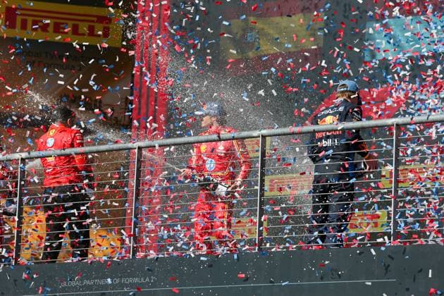 PODIUM during the Race of Formula 1 Pirelli United States Grand Prix 2024, scheduled to take place at Circuit of Americas in Austin, TX (USA) Sept 18-20, 2024  Copyright: xAlessioxDexMarco IPAxSportx xipax xx IPA_50793031 IPA_Agency_IPA50793031