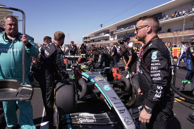 20.10.2024, Circuit of The Americas, Austin, FORMULA 1 PIRELLI UNITED STATES GRAND PRIX 2024 ,im Bild Lewis Hamilton (GBR), Mercedes-AMG Petronas Formula One Team (Photo by Hasan Bratic DeFodi Images) not used in POL SRB CRO FRA GBR NED ITA USA Defodi-506_20241020_hbr_3321